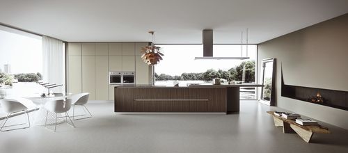 Cozinha contemporânea - AK_02 5 - Arrital - em vidro / em madeira / com ilha