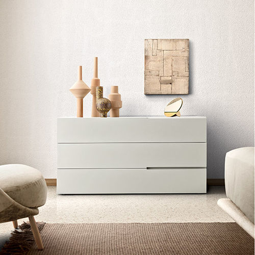 Cômoda contemporânea - SEGNO - PIANCA - em madeira laqueada / modular / 3 gavetas