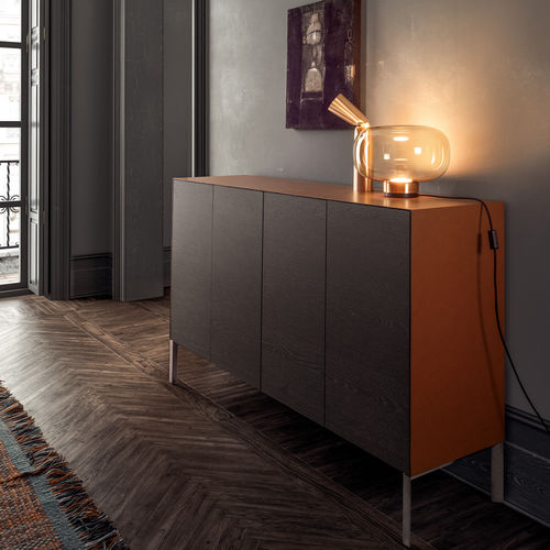 Buffet aparador alto - NORMA - PIANCA - contemporâneo / em madeira laqueada / modular