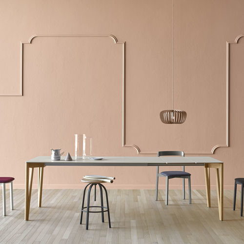 Mesa de jantar minimalista - Decapo - miniforms - em carvalho / em nogueira / em madeira de freixo