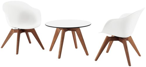 Mesa de centro contemporânea - ADELAIDE - BoConcept - em madeira / em laminado / redonda