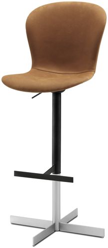 Cadeira alta contemporânea - ADELAIDE - BoConcept - para ambiente interno / em tecido / em couro