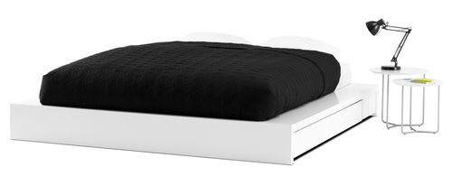 Cama de casal - LIMO - BoConcept - contemporânea / com cabeceira / com criados-mudos