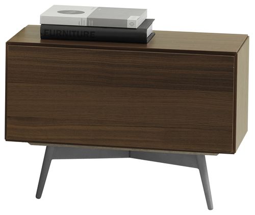 Criado-mudo contemporâneo - LUGANO - BoConcept - em MDF / em aço / retangular