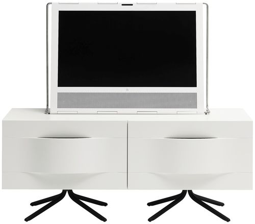 Rack de TV contemporâneo - OTTAWA - BoConcept - em madeira laqueada / em MDF / branco