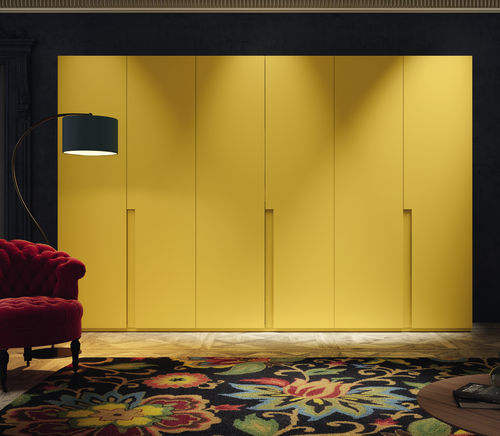 Guarda-roupa modular - HALF 200 - MUEBLES MESEGUE, S.A. - contemporâneo / em madeira laqueada / com portas de abrir