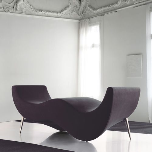 Chaise longue de design original - INSIDE - FRAJUMAR- BELTA - em tecido / em madeira maciça / para hotel