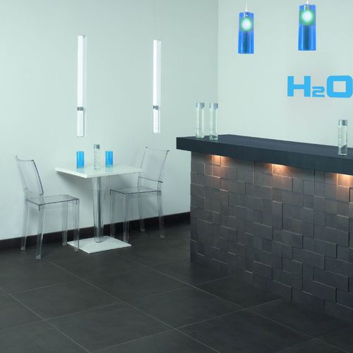 Placas de revestimento em grés porcelanato - HYDRA - SALONI CERAMICA - polida / 3D / para ambiente interno