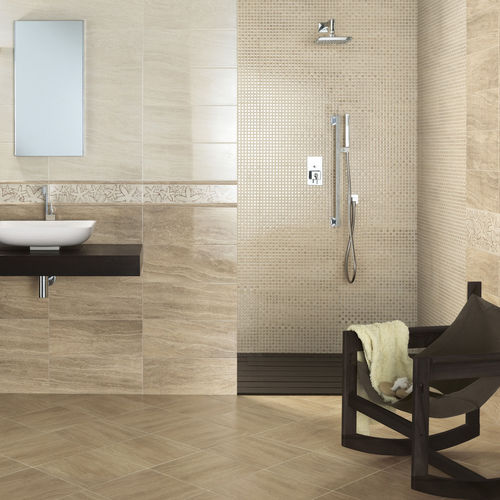 Placas de revestimento em cerâmica - MISTY PAV. - Ceramiche Ascot SpA - fosca / com relevo / para banheiro