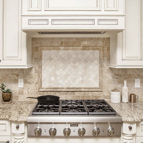 Pastilhas em mármore - MS00956 - Marble Systems - fosca / para cozinha / de parede