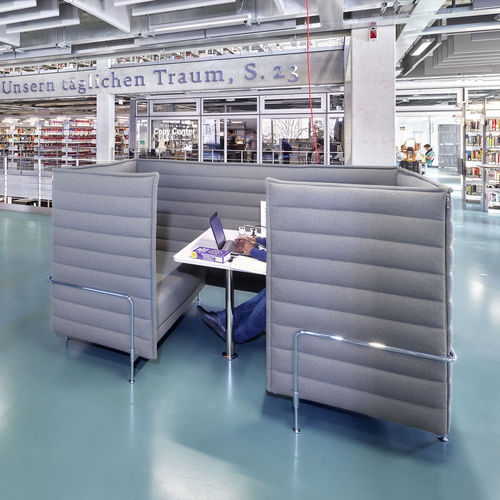 Cabine de concentração e privacidade acústica - ALCOVE CABIN - vitra USA - metálica / em aço / em MDF