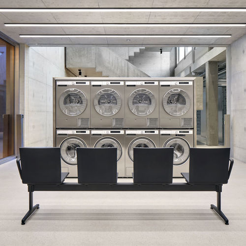 Cadeira longarina em aço - .04 SEATING  - vitra USA - em alumínio / em poliuretano / de 3 lugares