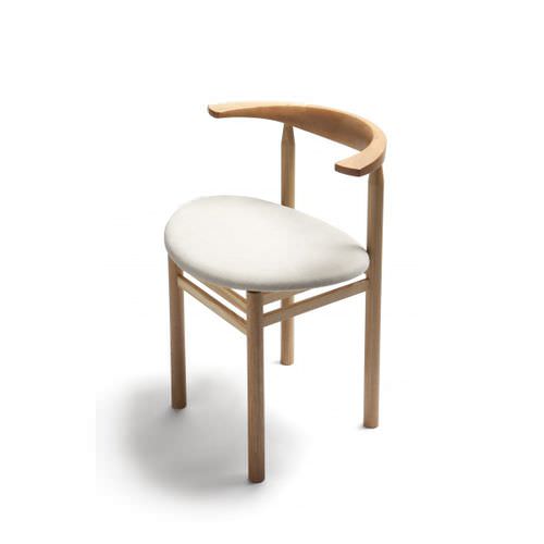 Cadeira contemporânea - LINEA RMT3 - Nikari - para ambiente interno / em madeira de freixo / estofada