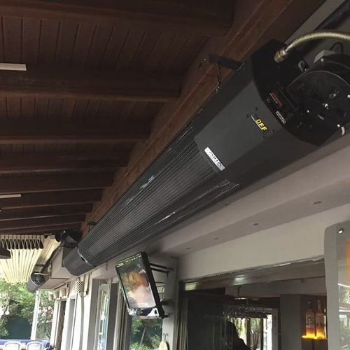 Aquecedor de ambiente externo infravermelho de teto - MRT CL - Mira Heating Co. Ltd. - de parede / a gás / 0 W–500 W