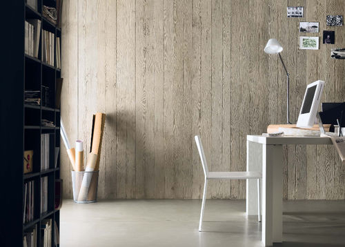 Painel decorativo de parede - CIMENTO® PLANKING - SAI industry - em concreto / em madeira / folheado