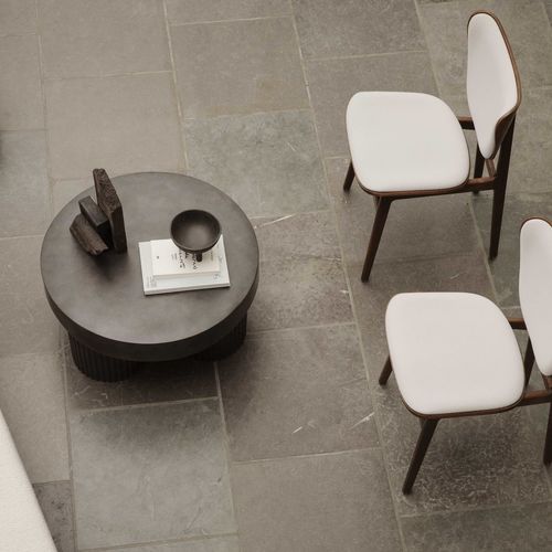 Mesa de centro contemporânea - GEAR - NORR11 - em concreto reforçado com fibras / com base em concreto reforçado com fibras / redonda