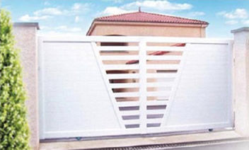Portão de abrir - PB108/PB208 - AGM - em alumínio / de réguas / da linha residencial