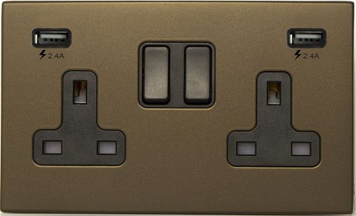 Tomada elétrica - HARTLAND CFX® - Hamilton Litestat - USB / dupla / de parede
