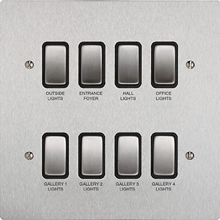 Interruptor para sistema de automação residencial - SHEER - Hamilton Litestat - gangorra / de embutir / multi