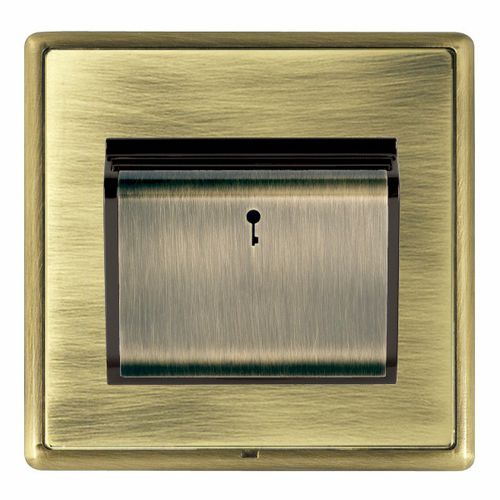 Interruptor com cartão - LINEA-RONDO CFX® - Hamilton Litestat - de embutir / em latão / contemporâneo