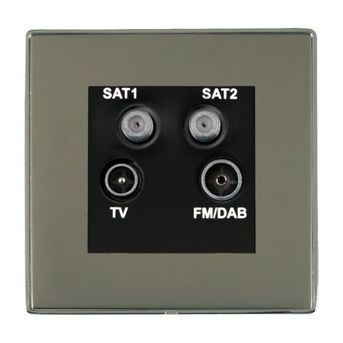 Tomada para antena de TV - Linea-Duo CFX - Hamilton Litestat - SAT / rádio / múltipla