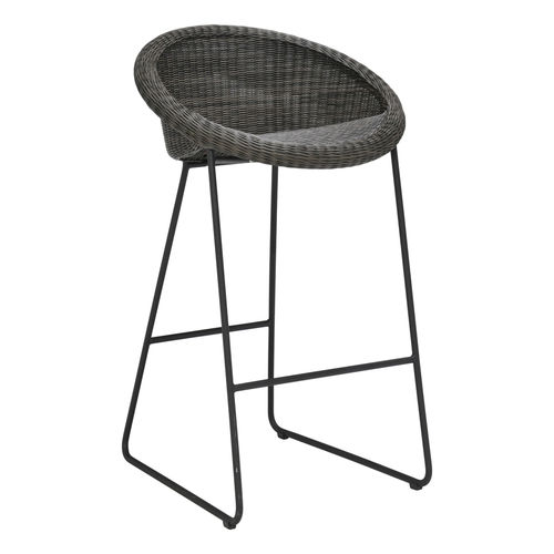 Banqueta alta contemporânea - GIGI II  - JANUS et Cie - com base em alumínio / da linha comercial / de jardim