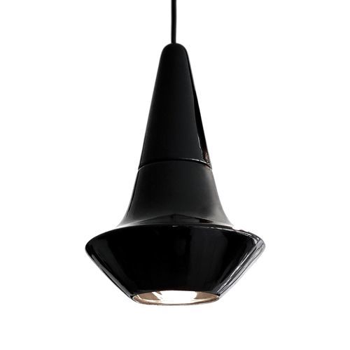 Pendente - SMALL LIGHT 1.0_glossy black - neo - em cerâmica / de design minimalista / Wire