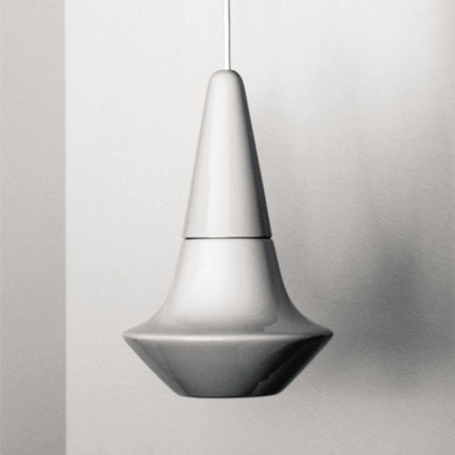Pendente - SMALL LIGHT 1.0_glossy white - neo - em cerâmica / de design minimalista / Wire