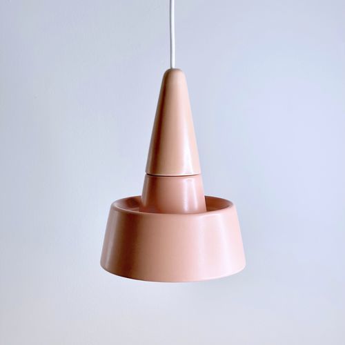 Pendente - SMALL LIGHT 2.0_matte salmon - neo - em cerâmica / de design minimalista / Wire