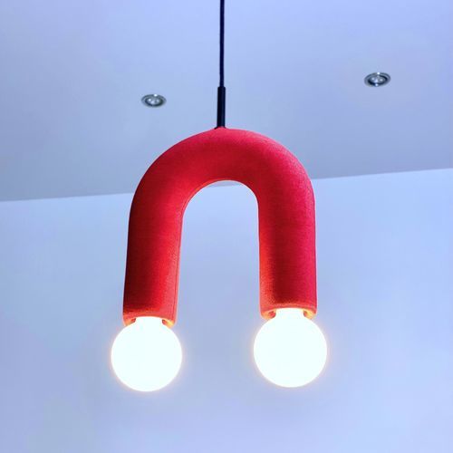 Pendente - DUO_gentle0663 - neo - em tecido / em cerâmica / de design minimalista