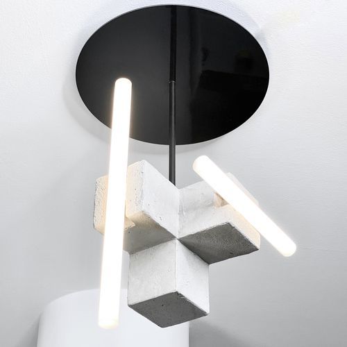 Plafon de design original - DAZZLE_concrete - neo - tubular / cúbico / em cerâmica