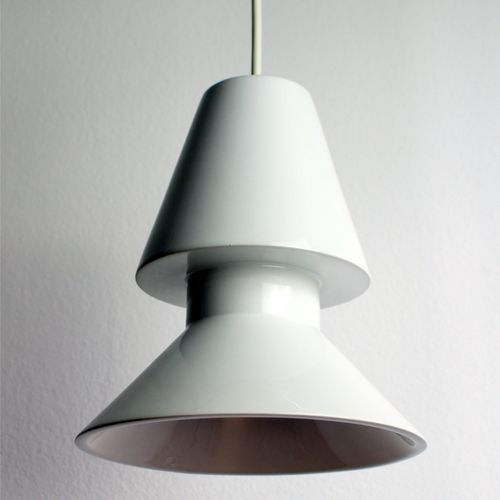 Pendente - TWIN 1_1_glossy white - neo - em cerâmica / de design minimalista / Wire