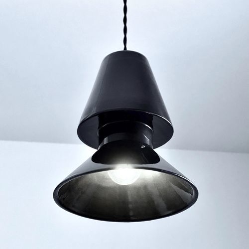 Pendente - TWIN 1.1_glossy black - neo - em cerâmica / de design minimalista / Wire