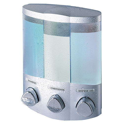 Dispensador de sabonete da linha comercial - EURO TRIO SATIN SILVER - Better Living Products - de parede / em ABS / manual