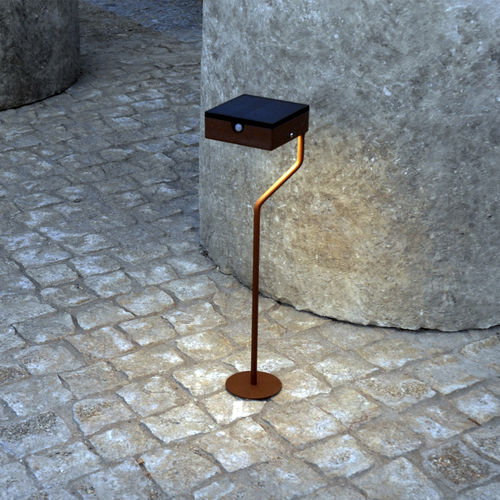 Luminária de piso - TEE BASE RONDE - aralia - LYX luminaires - em aço / em aço inoxidável / em metal pintado