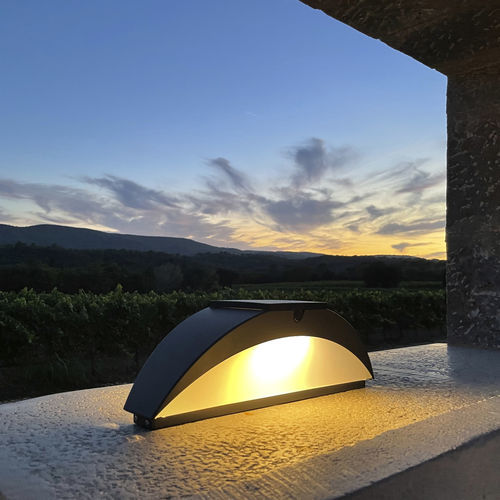 Poste balizador de iluminação de jardim - TRAIT DE LUNE - aralia - LYX luminaires - para espaços públicos / contemporâneo / em aço