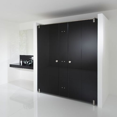 Divisória sanitária em vidro - VITRUM III - Schaefer-Trennwandsysteme - em aço inoxidável / para banheiro / para ambiente interno