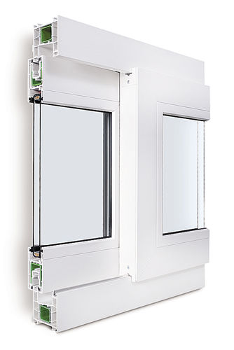 Janela em PVC - ECOSOL - ABM FENETRE - de correr / com vidro duplo
