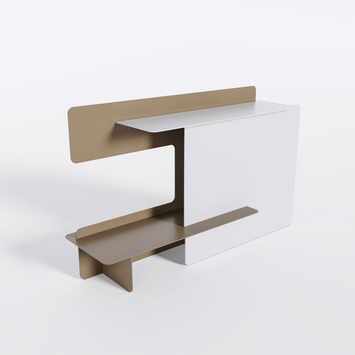 Aparador de design original - Bset - BPLAN - em alumínio / com base metálica / com compartimento de arrumação