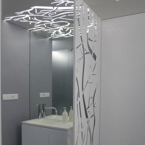 Elemento vazado em alumínio - BPLAN - para ambiente interno / sob medida