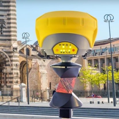 Receptor GNSS - X-POLE - GEOMAX - com Bluetooth / para canteiro de obras / compacto