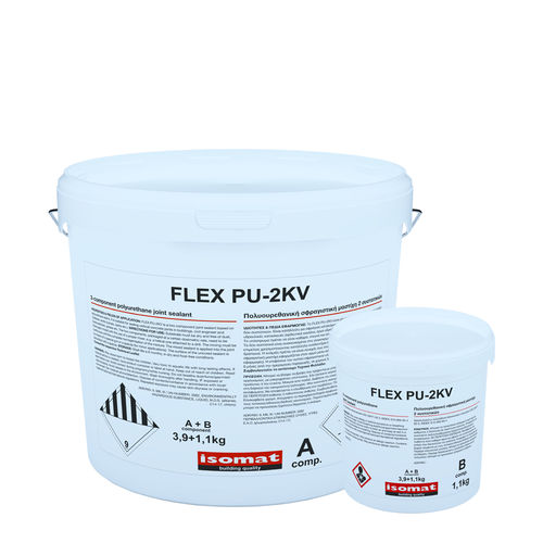 Selante elástico - FLEX PU-2K - ISOMAT S.A. - à base de poliuretano / para impermeabilização / de proteção