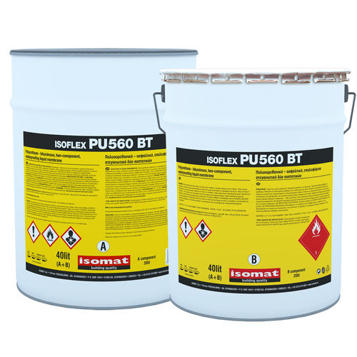 Impermeabilizante líquido para sacada - ISOFLEX-PU 560 BT - ISOMAT S.A. - para fundações / para telhado verde