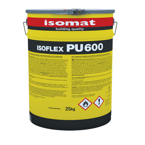 Impermeabilizante líquido para terraço de cobertura - ISOFLEX-PU 600 - ISOMAT S.A. - para pátio / para sacada / para concreto