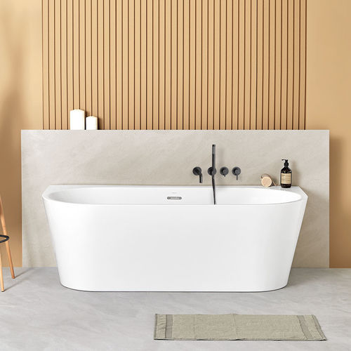 Banheira freestanding - TORINO MURO - SANYCCES - oval / para residência / de resina