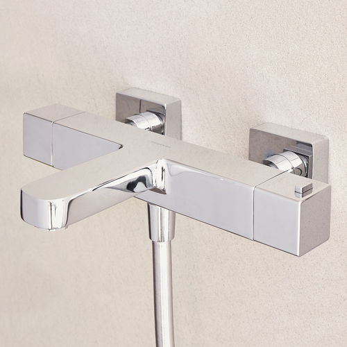 Misturador monocomando para banheira - CUBO - SANYCCES - de parede / termostático / de latão