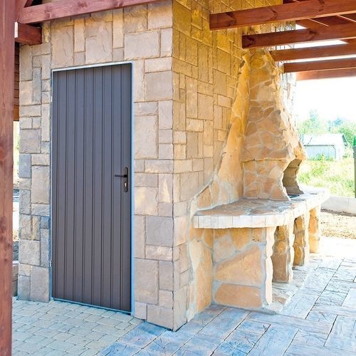 Porta de serviço - SIDE - WISNIOWSKI - em alumínio / em aço galvanizado / de abrir