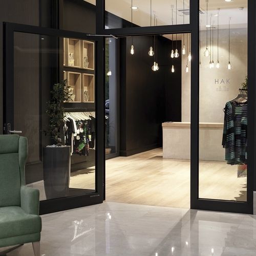 Porta interna - JANSEN ECONOMY 50 - WISNIOWSKI - em aço / de abrir / contemporânea