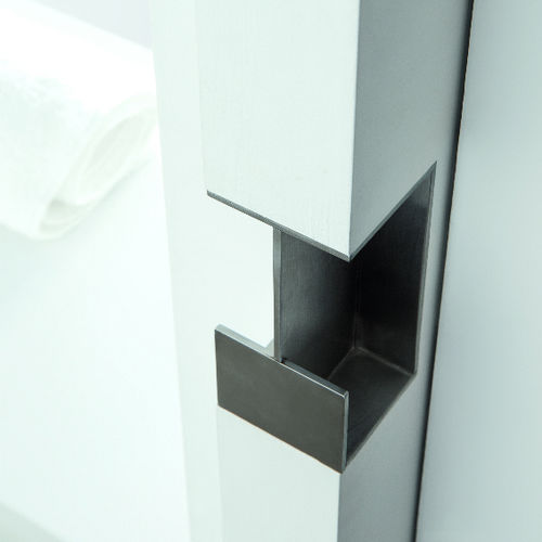 Puxador para porta de correr - XINNIX DOOR SYSTEMS - metálico / contemporâneo / acabamento prateado