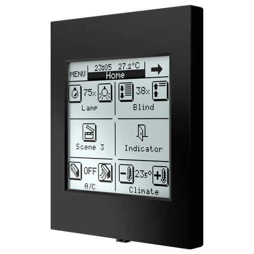 Tela sensível ao toque para sistema de automação residencial - INZENNIO Z38I - ZENNIO AVANCE Y TECNOLOGIA - de parede